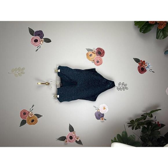 Urban Outfitters Tops - Out from Under Urban Outfitters Teal Velvet Wire Bodysuit - Size - Large